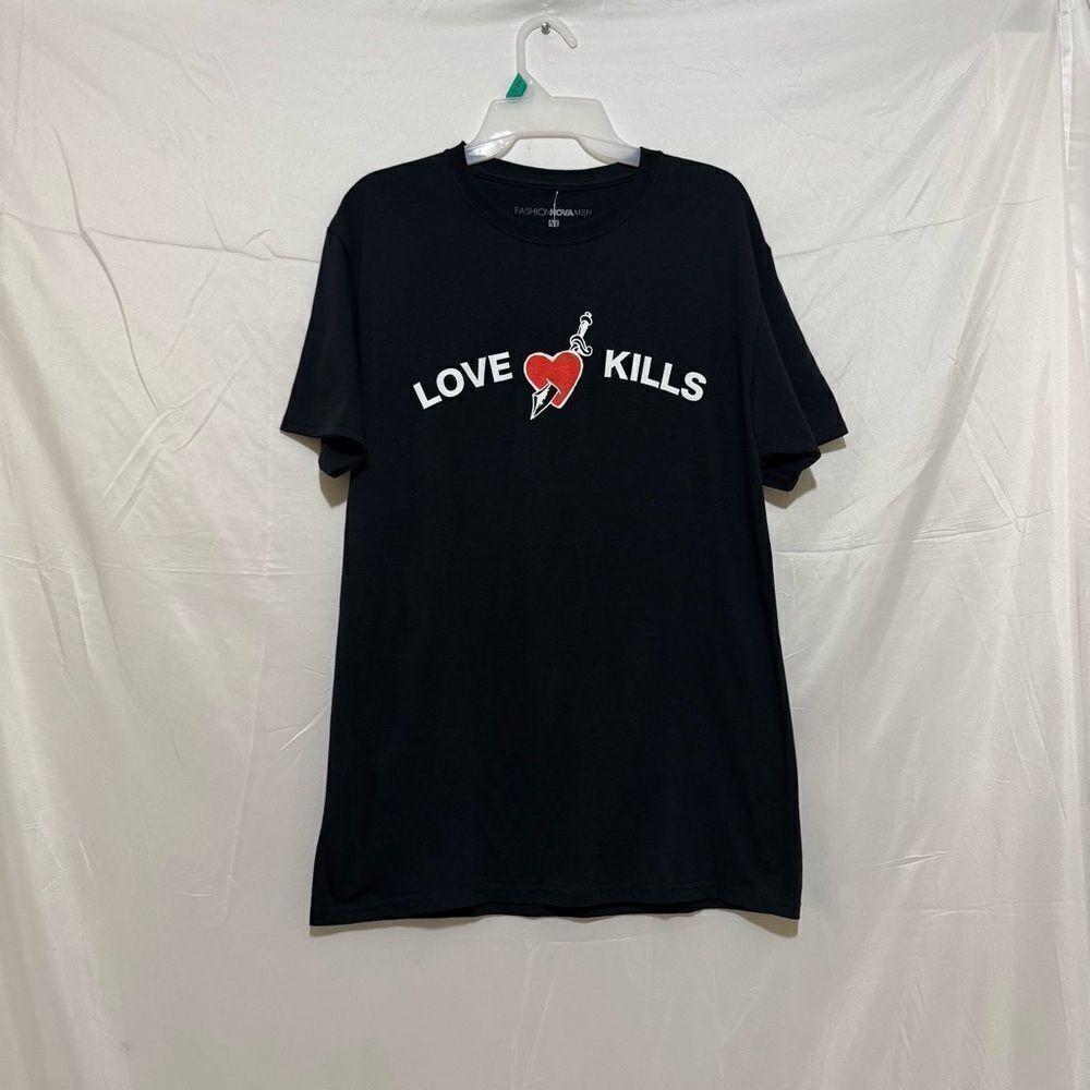 Fashion Nova Men Love Kills Shirt Size M